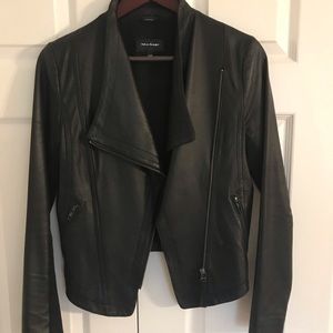 MACKAGE black leather jacket - size XS could fit up to size Small